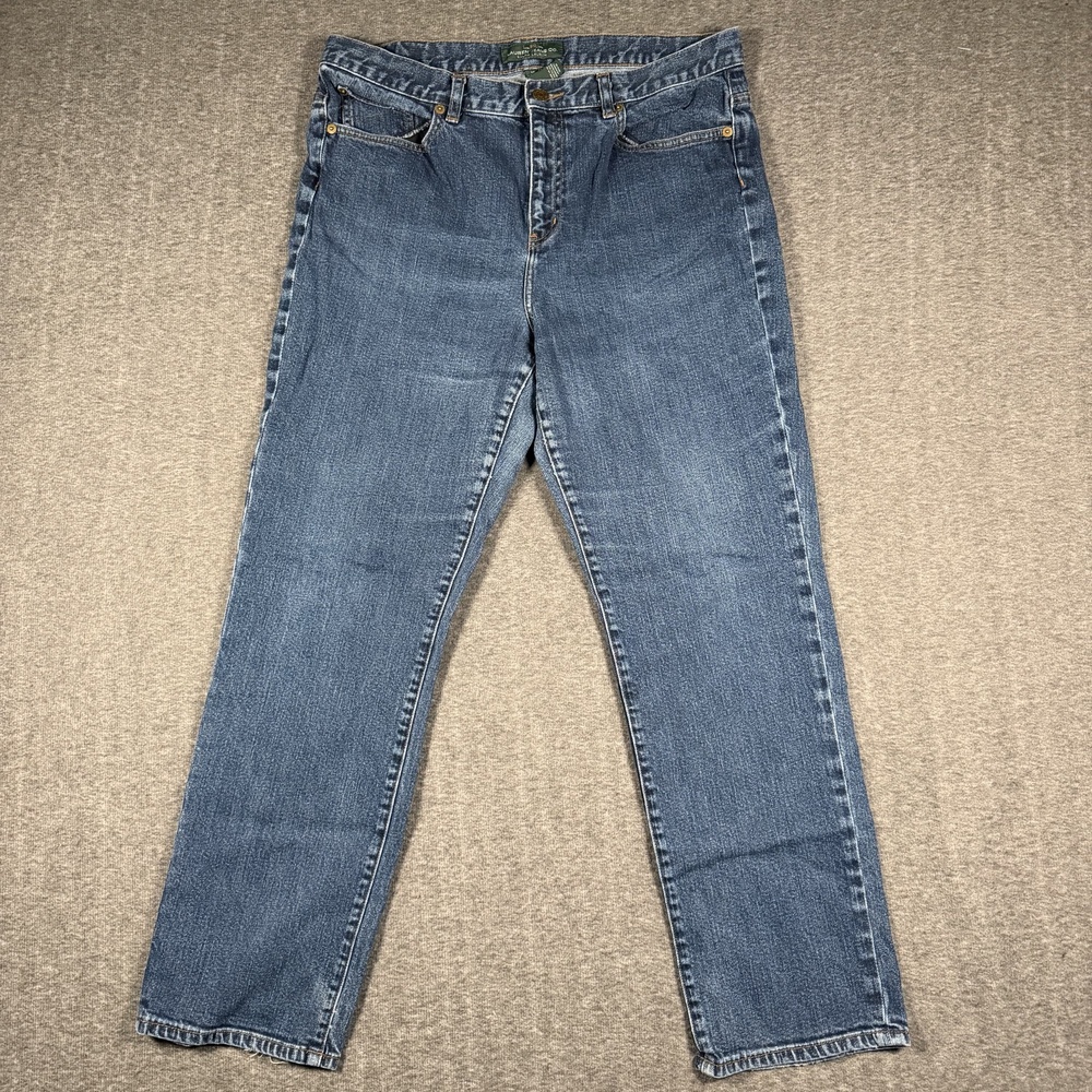 Lauren Ralph Lauren Womens 14 Straight Leg Stretch Jeans Blue LRL Vintage